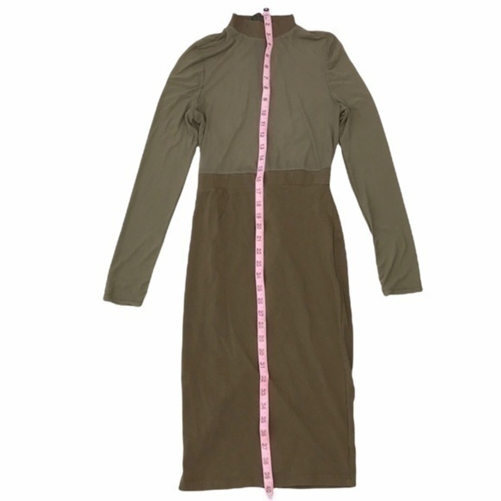 Long Sleeve Sheer Bodycon Dress - Picture 6 of 9